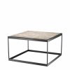 La Quinta Bronze Side Table With Beige Marble Top Furniture