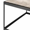 La Quinta Bronze Side Table With Beige Marble Top Furniture