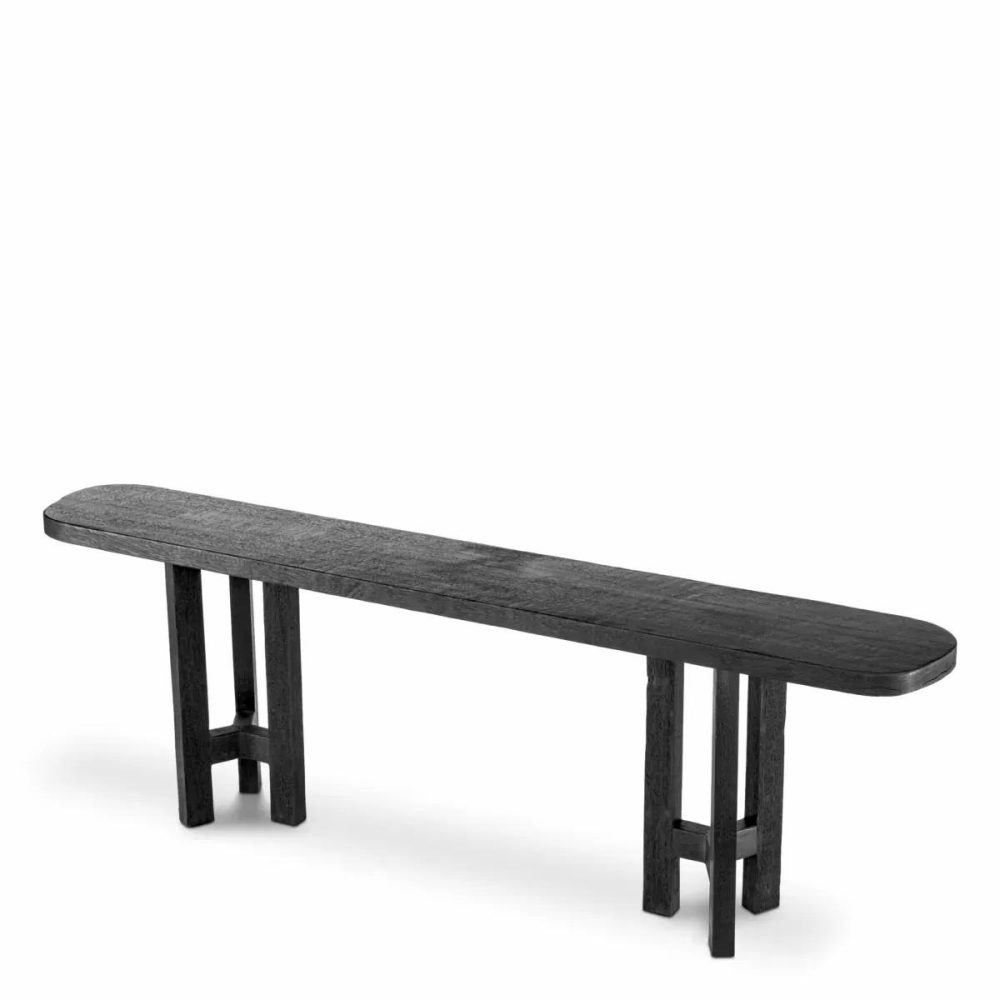 Libertine Meranti Burnt Wood Console Table Console Tables