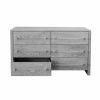 Luke Grey Cerused Oak & Brass Chest Casegoods