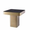 Luxus Brushed Brass & Ceramic Side Table Furniture