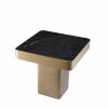 Luxus Brushed Brass & Ceramic Side Table Furniture