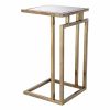 Marcus Vintage Brass Side Table Furniture