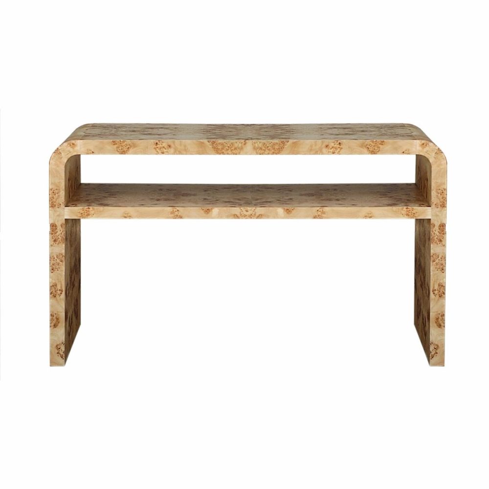 Marshall Burl Wood Console Table Console Tables