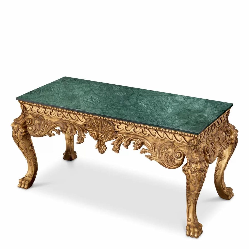 Matthias Antique Gold Console Table Console Tables