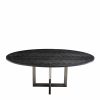 Melchior Charcoal Oak Oval Dining Table Dining Tables