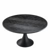 Melchior Charcoal Oak Round Dining Table Dining Tables