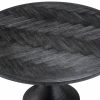 Melchior Charcoal Oak Round Dining Table Dining Tables