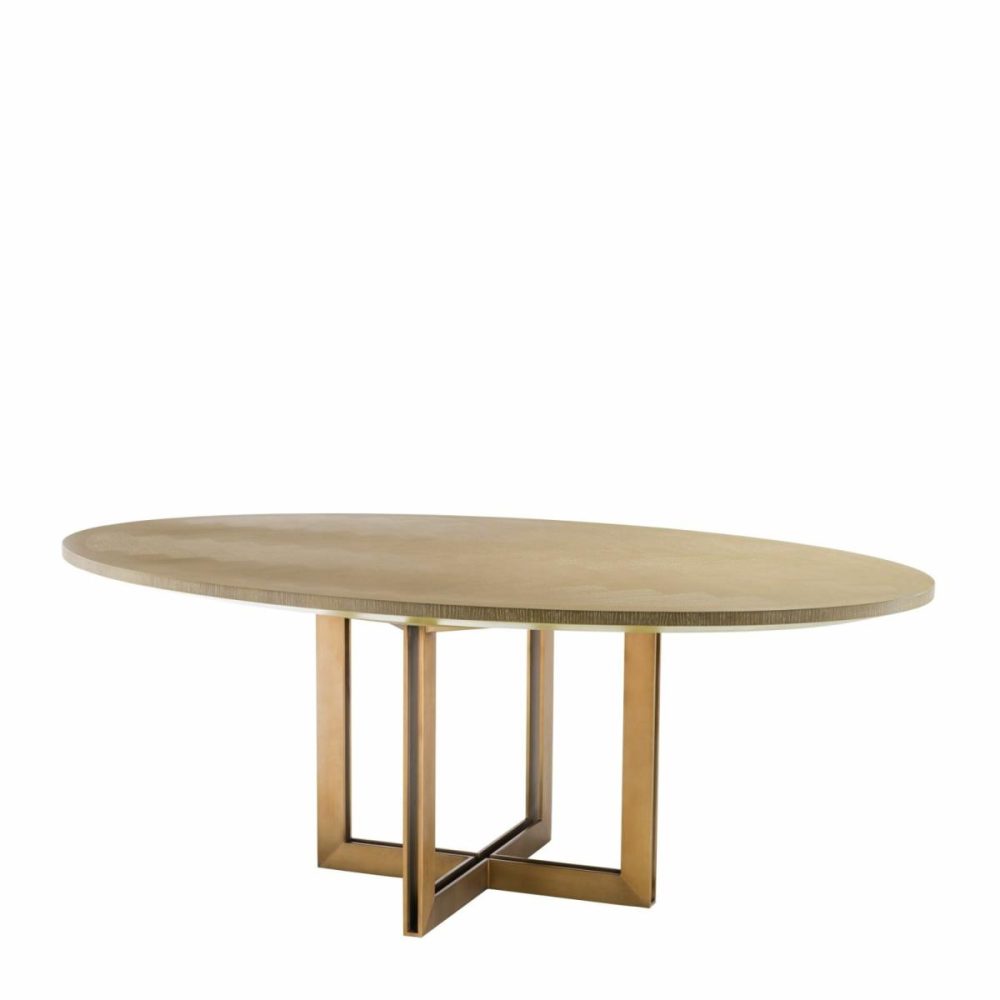 Melchior Washed Oak Oval Dining Table Dining Tables