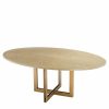 Melchior Washed Oak Oval Dining Table Dining Tables