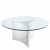 Modus Avalon White & Polished Stainless Steel Coffee Table Coffee Tables