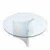 Modus Avalon White & Polished Stainless Steel Coffee Table Coffee Tables