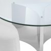 Modus Avalon White & Polished Stainless Steel Coffee Table Coffee Tables