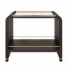 Myer Espresso Oak Bar Cart Bar Carts