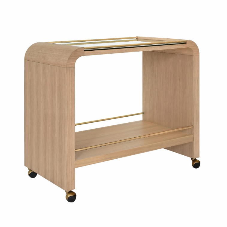 Myer Natural Oak Bar Cart Bar Carts