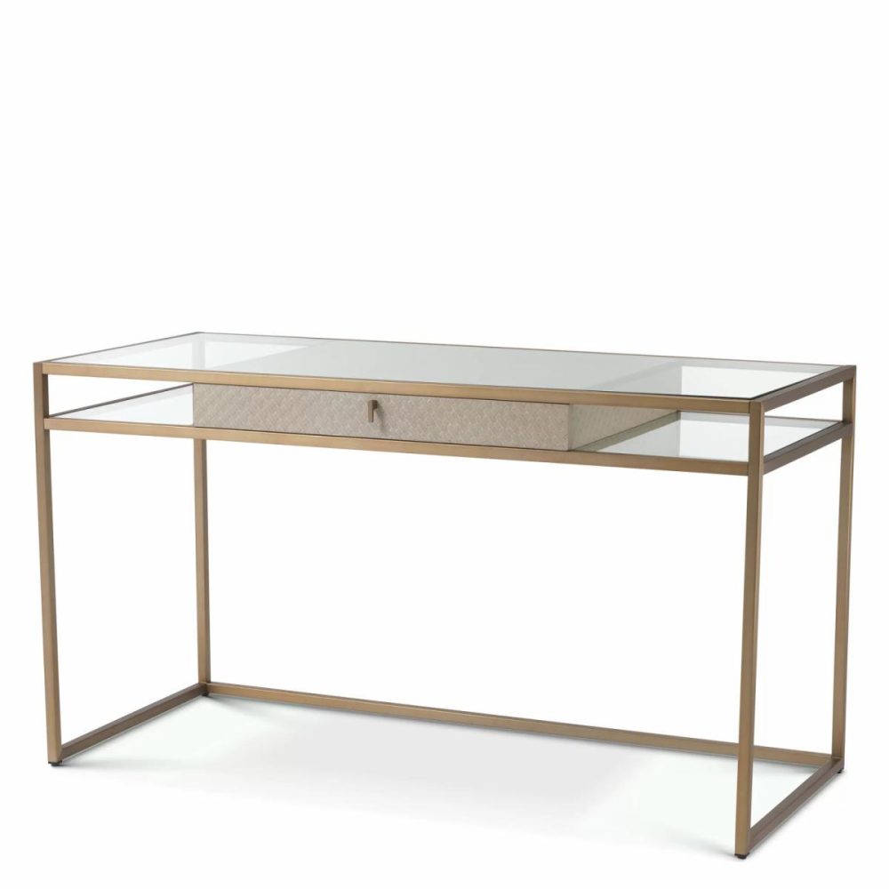 Napa Valley Woven Light Washed Oak Desk Desks