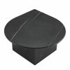 Naples Honed Black Marble Coffee Table – Set Of 3 Coffee Tables