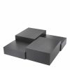 Nerone Charcoal Grey Oak & Brushed Brass Coffee Table Coffee Tables