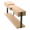 Nerone Natural Oak & Bronze Console Table Console Tables