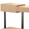 Nerone Natural Oak & Bronze Console Table Console Tables