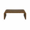 Newbury Dark Burl Wood Waterfall Coffee Table Coffee Tables