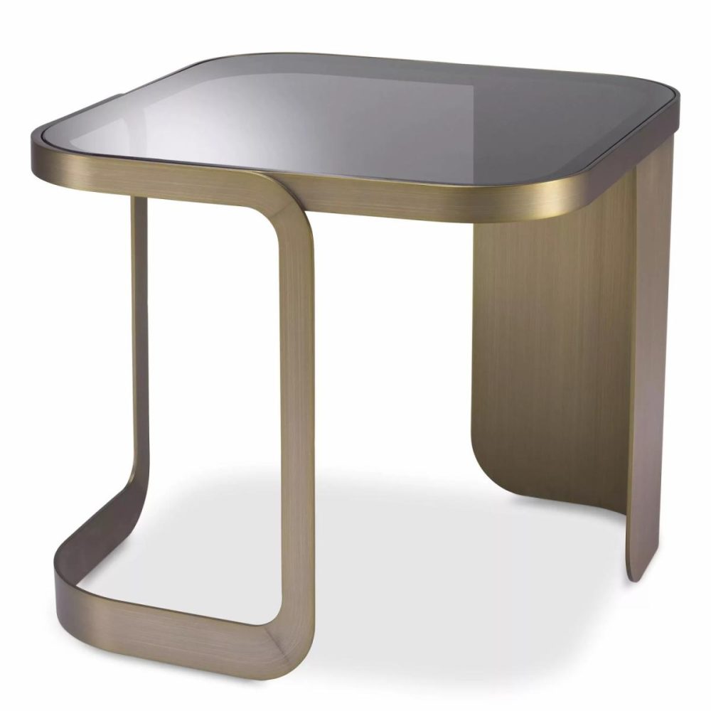 Numa Brushed Brass Side Table Furniture