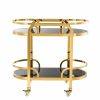 Oakhurst Gold Bar Cart Bar Carts