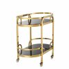 Oakhurst Gold Bar Cart Bar Carts