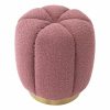 Orchanic Boucle Rose Stool Furniture