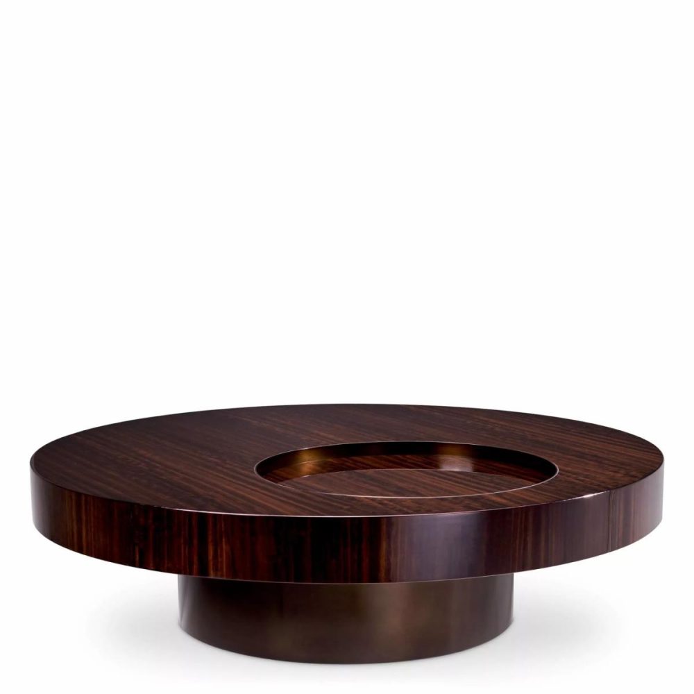 Otus Eucalyptus & Bronze Round Coffee Table Coffee Tables