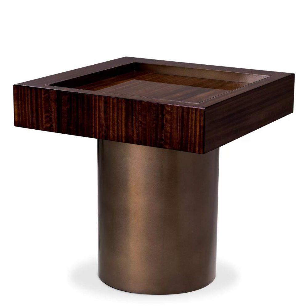 Otus Eucalyptus & Bronze Square Side Table Furniture