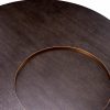 Otus Mocha Oak & Brushed Brass Round Coffee Table Coffee Tables