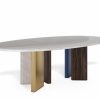 Peninsula Dining Table – Customise Marble, Metal, Wood, Lacquer Dining Tables