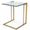 Perry Brushed Brass Side Table Furniture