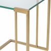 Perry Brushed Brass Side Table Furniture