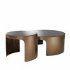 Piemonte Copper Coffee Table – Set Of 2 Coffee Tables