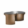 Piemonte Copper Coffee Table – Set Of 2 Coffee Tables