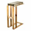 Pierre Vintage Brass And Handmade Glass Side Table Furniture