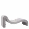 Pioneer Boucle Grey Chaise Lounge Armchairs