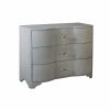 Plymouth Grey Grasscloth Chest Casegoods