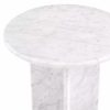 Pontini Honed White Marble Side Table Furniture