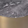 Porter Brushed Brass Oval Side Table Furniture