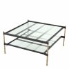 Princess Vintage Brass Square Coffee Table Coffee Tables