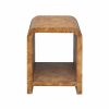 Putnam Dark Burl Wood Side Table Furniture