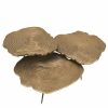 Quercus Brass Coffee Table – Set Of 3 Coffee Tables