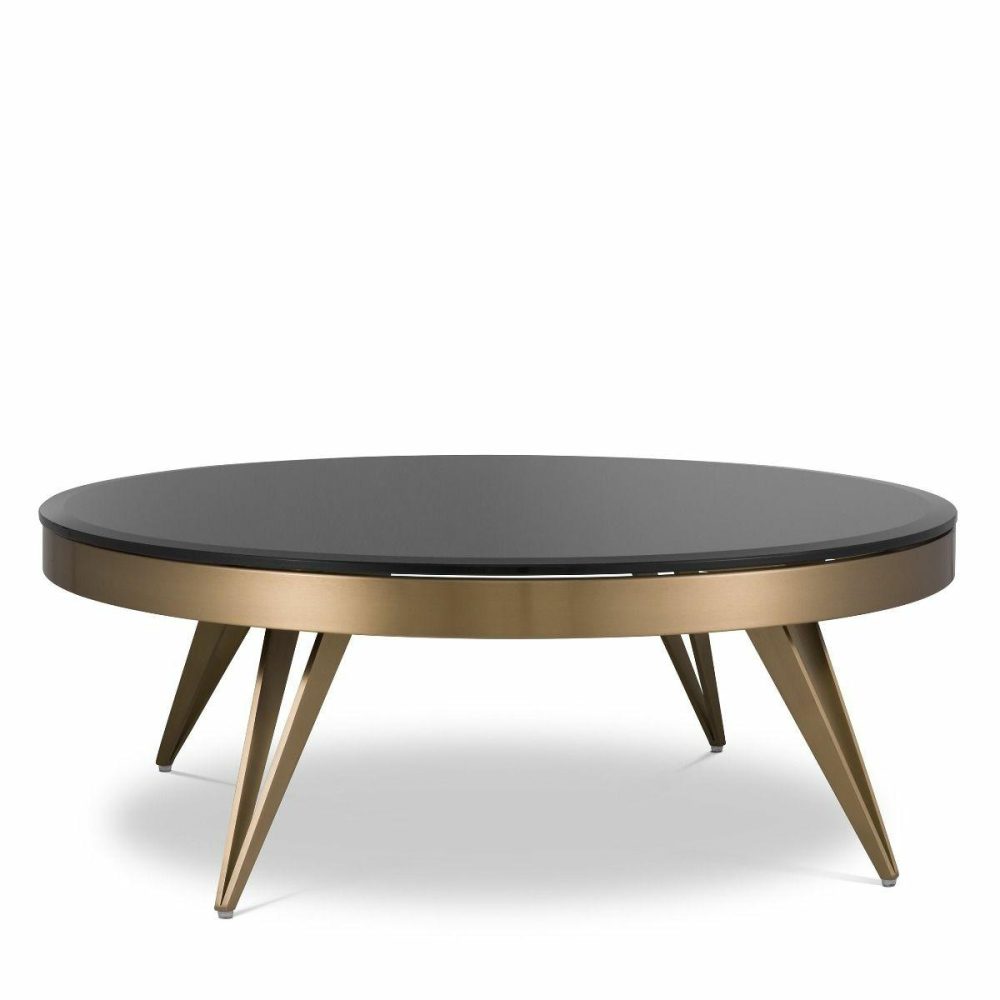 Rocco Brushed Brass Coffee Table Coffee Tables