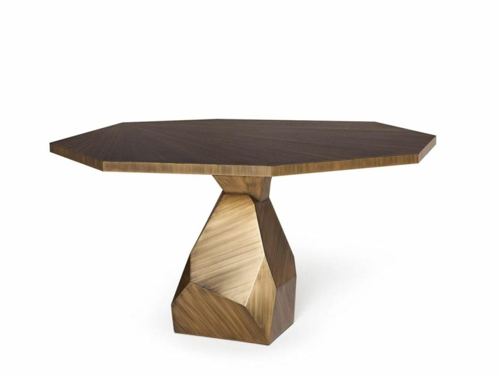 Rock Brass Dining Table – Customise Dining Tables