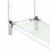 Royalton Acrylic & Polished Stainless Steel Console Table Console Tables