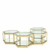 Sax Gold Coffee Tables – Set Of 4 Coffee Tables