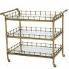 Scarlett Brass Trolley Bar Carts